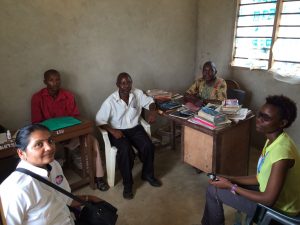Mt Zion Primary school staff and Krystalline Salt employees