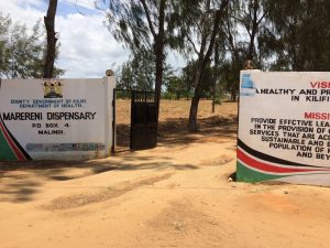 Marareni Maternity Ward and Dispensary Entrance.